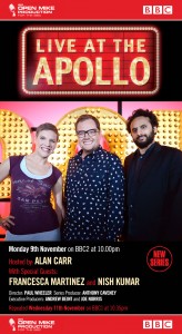 Live at the Apollo with Alan Carr, Nish Kumar and Francesca Martinez